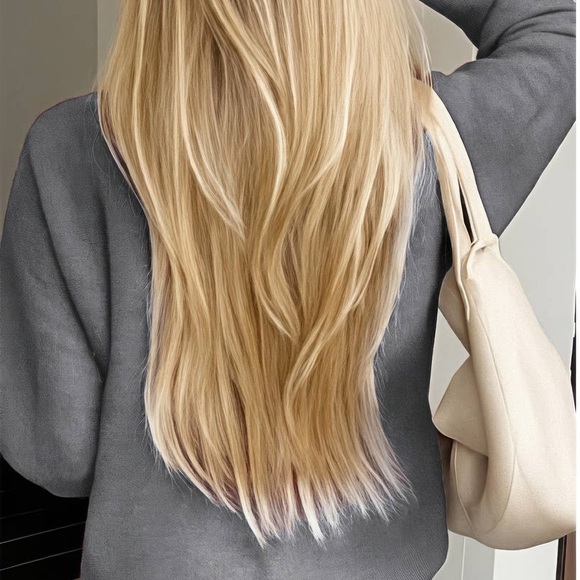 Knit Solid V Neck Button Pockets Sweater - Picture 3 of 3